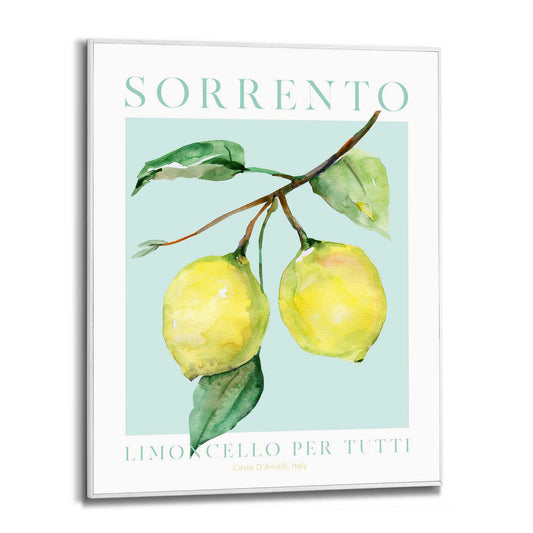 Framed in White Lemon Portrait 50x40