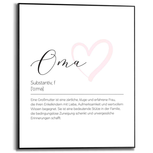 Framed in Black Oma 50x40