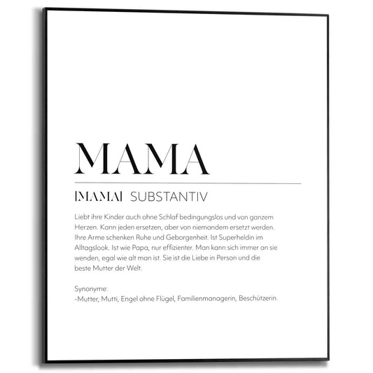 Framed in Black Mama 50x40