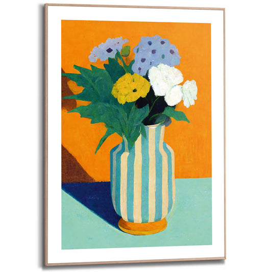 Framed in Wood Afternoon Vase 70x50