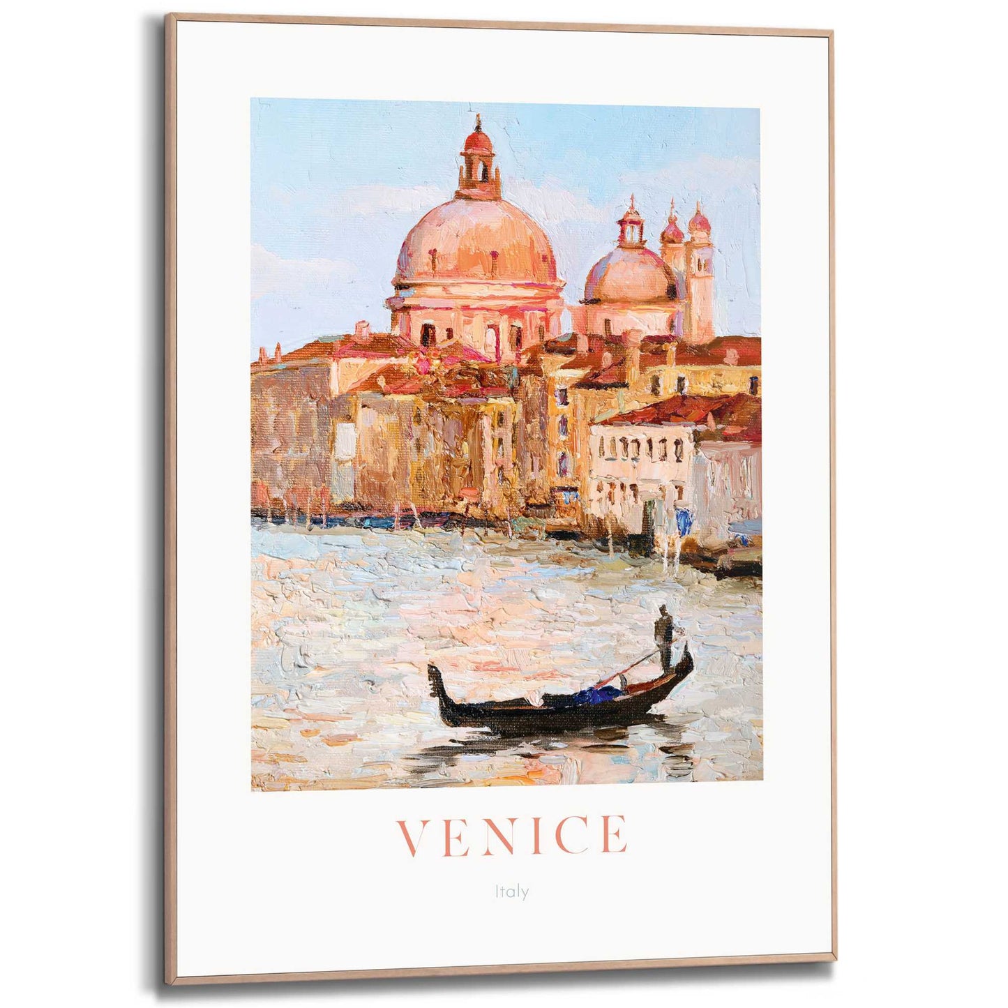 Framed in Wood Venice - cathedral 70x50