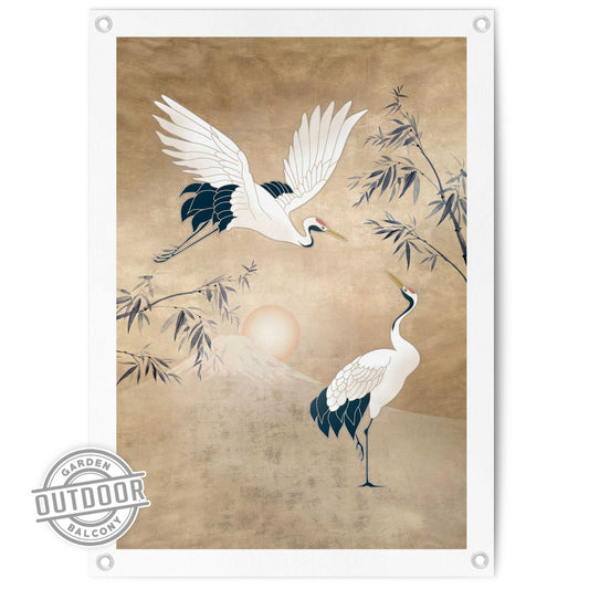 Outdoor Art Glamour Cranes 70x50