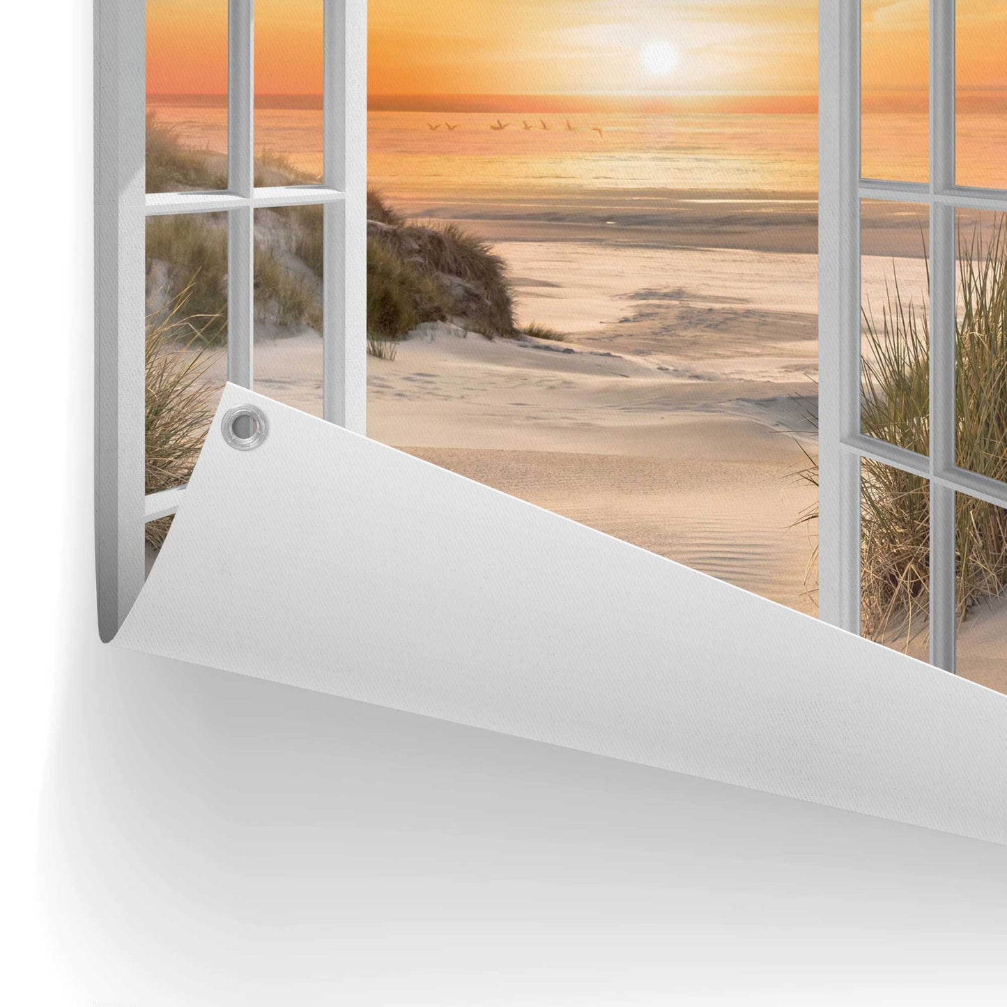 Outdoor Art Sunset Window Beach 70x50