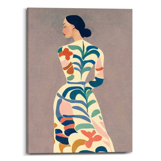 Canvas Dresssed Lady 70x50