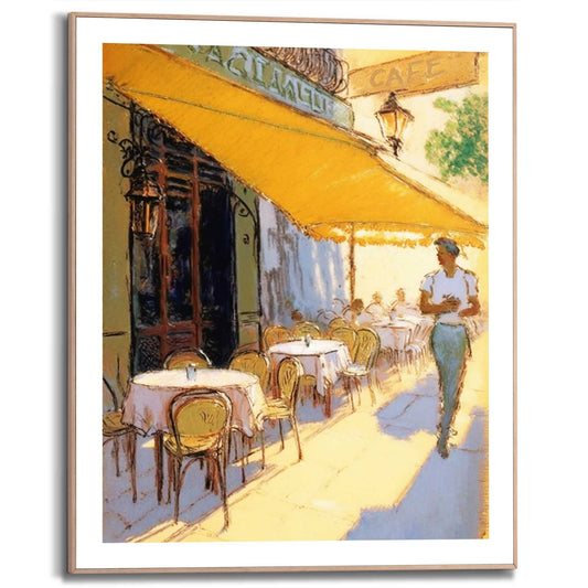 Framed in Wood French Terrace II 50x40