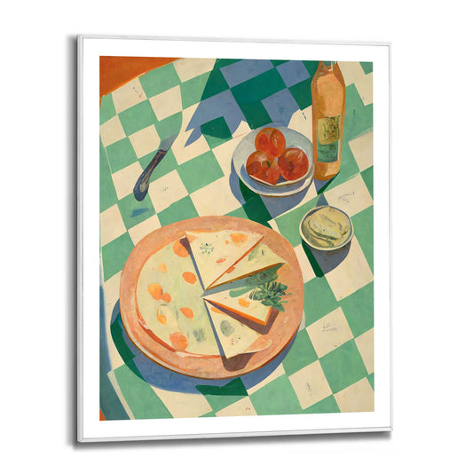 Framed in White Lunch Table 50x40