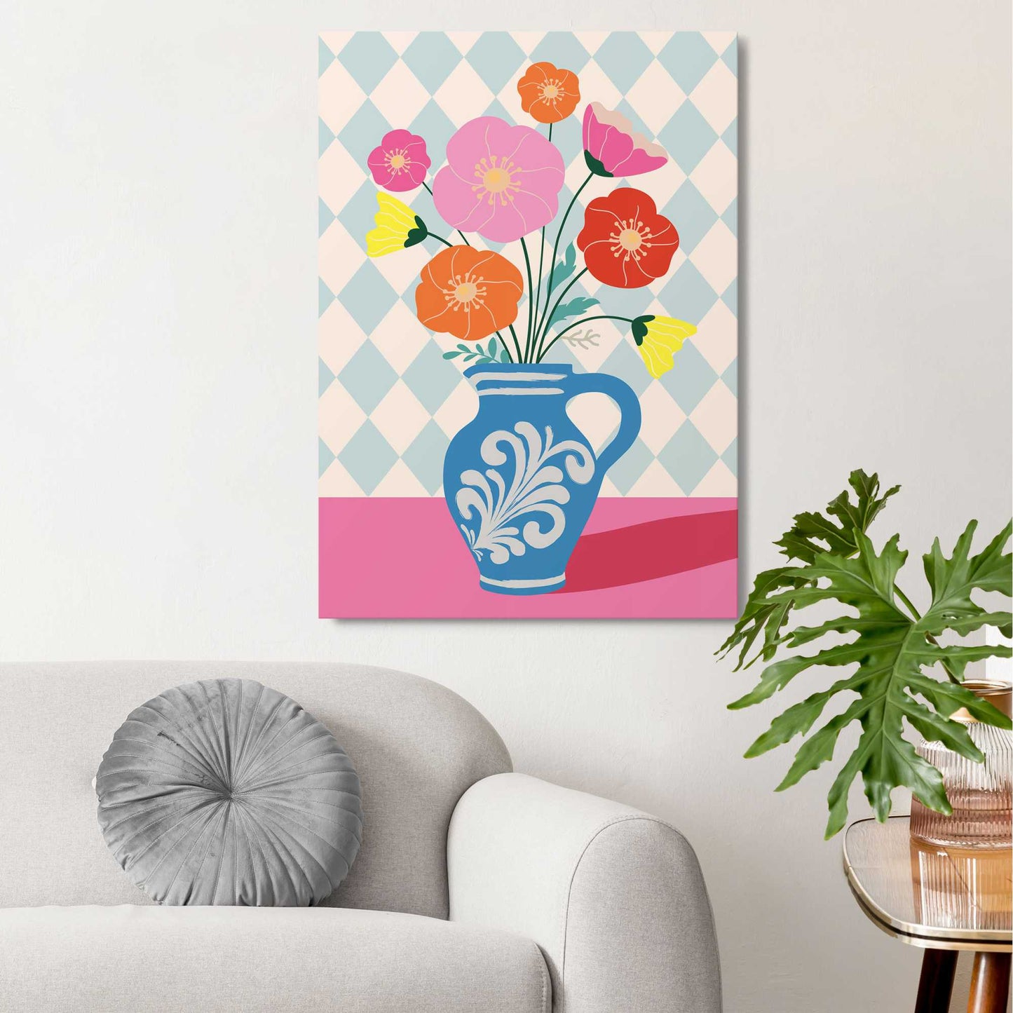 Canvas Artprint Flowers 70x50