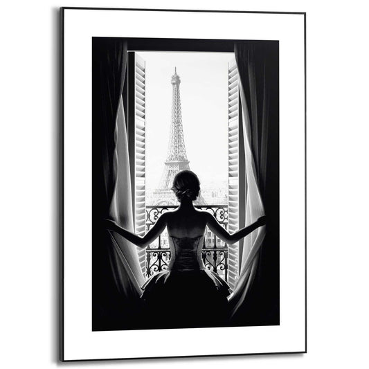 Framed in Black Eiffel View 70x50