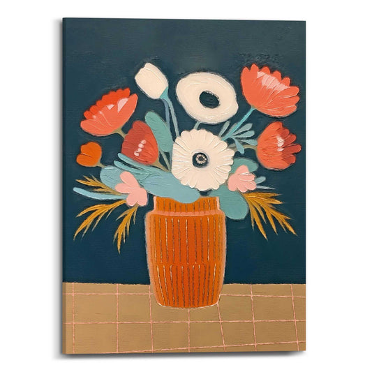 Canvas Shadow Vase 70x50