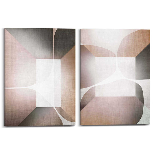 Canvas Linen Abstract Set 70x50
