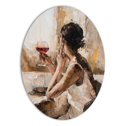 Painting Drinking Wine 55x40