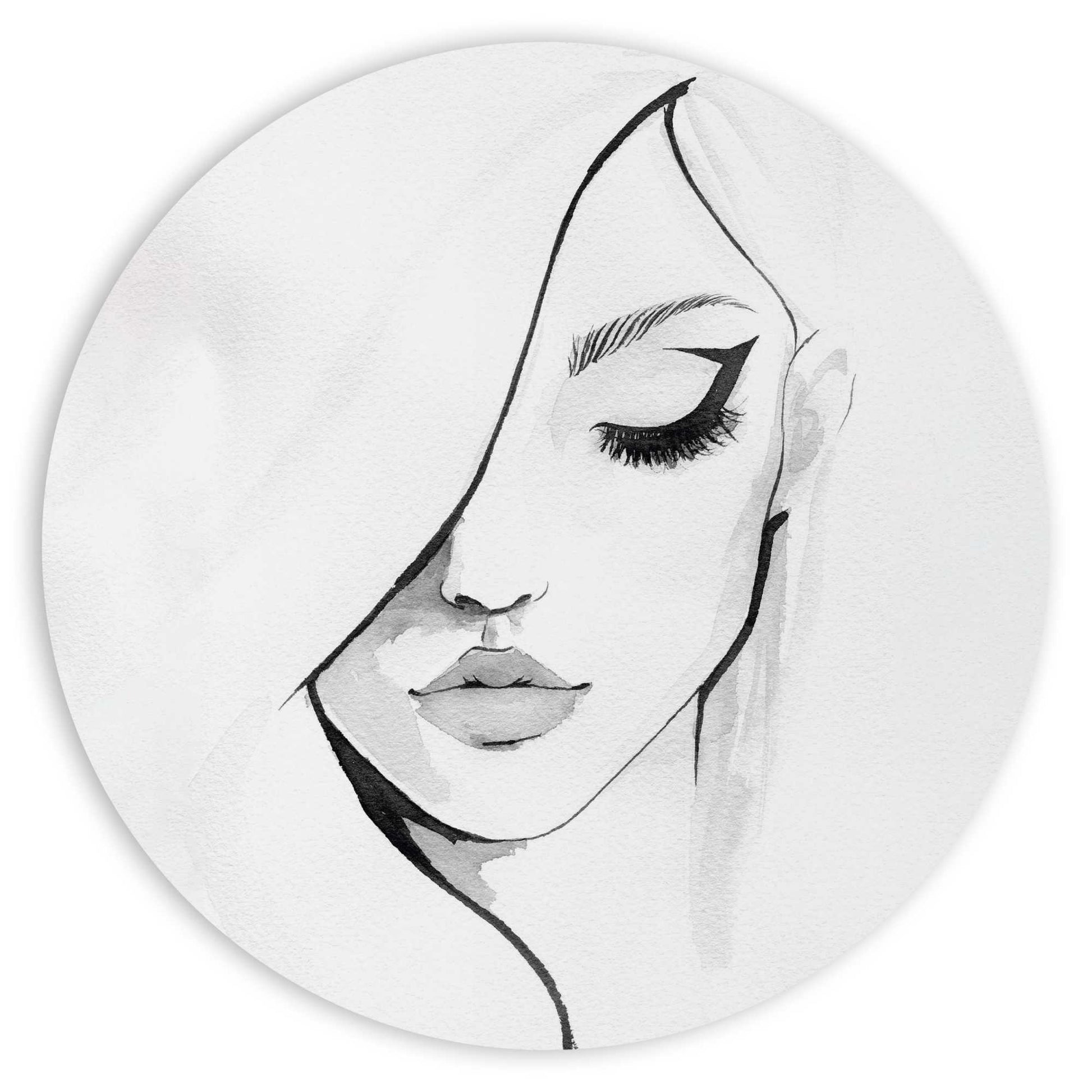 Painting Womans Face 50x50