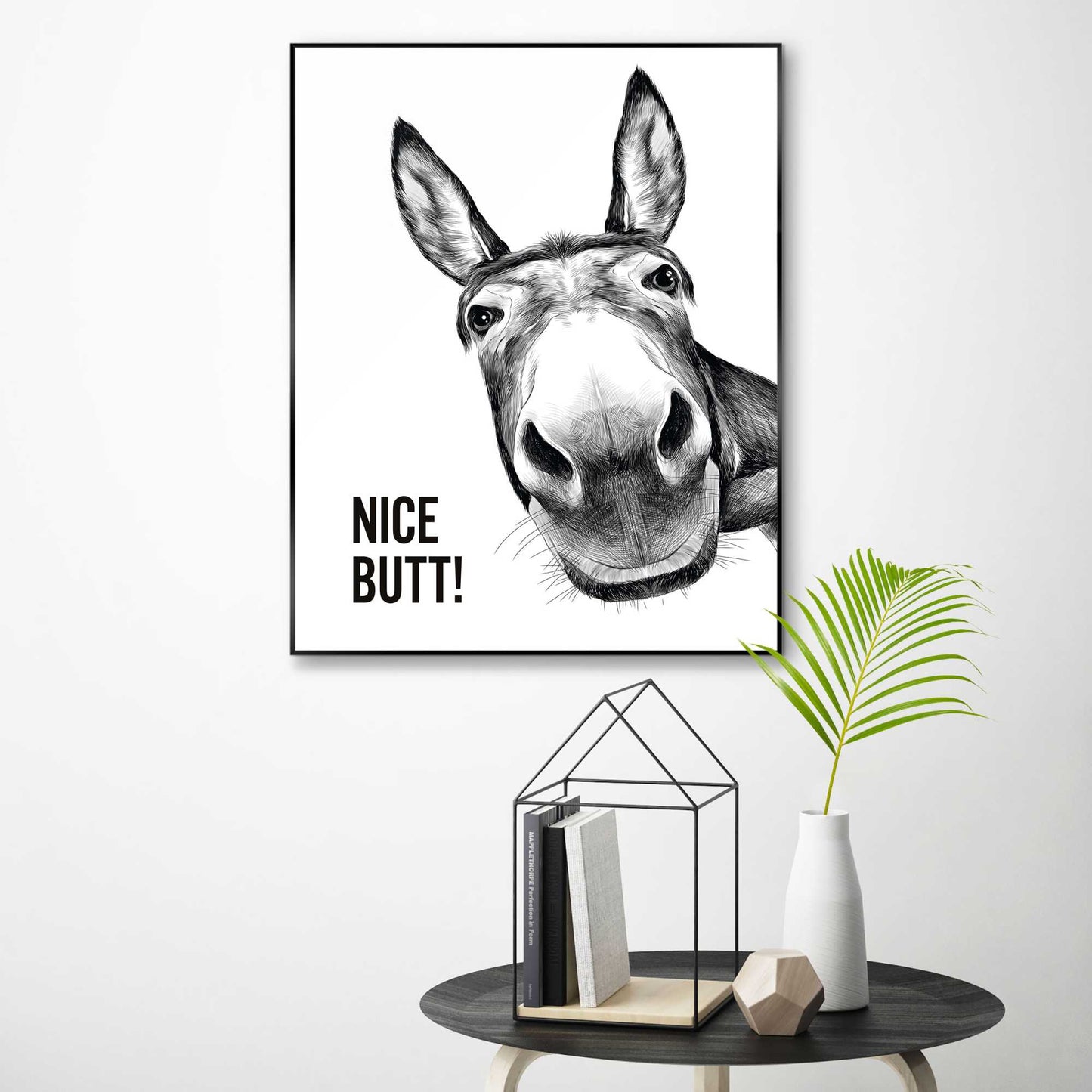 Framed in Black Hello Nice 50x40