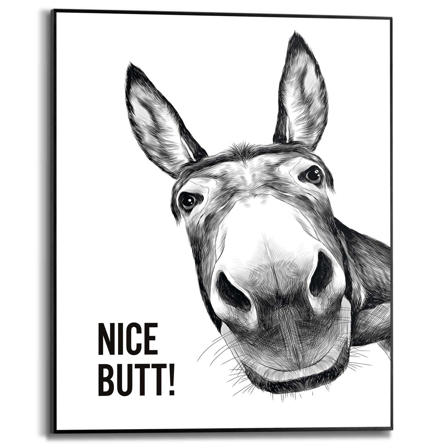 Framed in Black Hello Nice 50x40