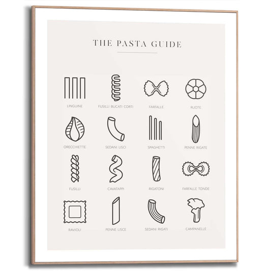 Framed in Wood Pasta 50x40