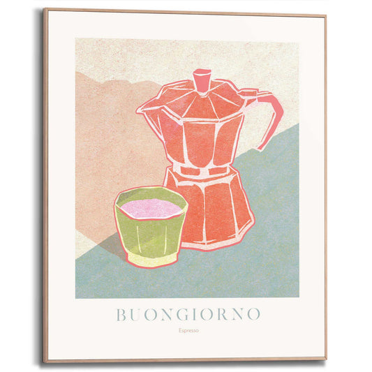 Framed in Wood Fresh Espresso 50x40