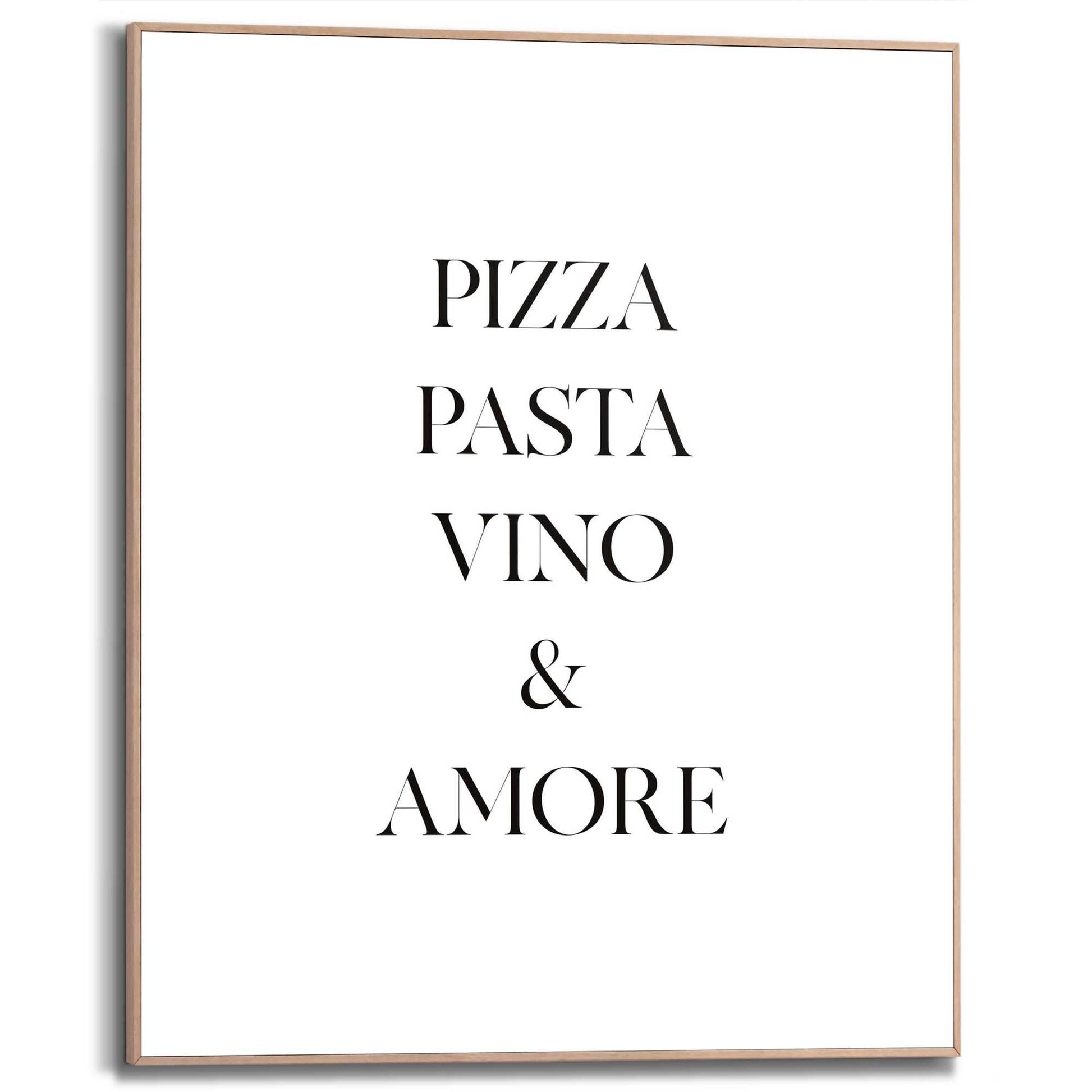 Framed in Wood Italian Love 50x40