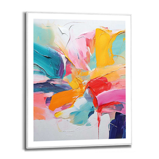 Framed in White Full Colour Painted 50x40