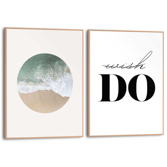 Framed in Wood Wishes 40x30