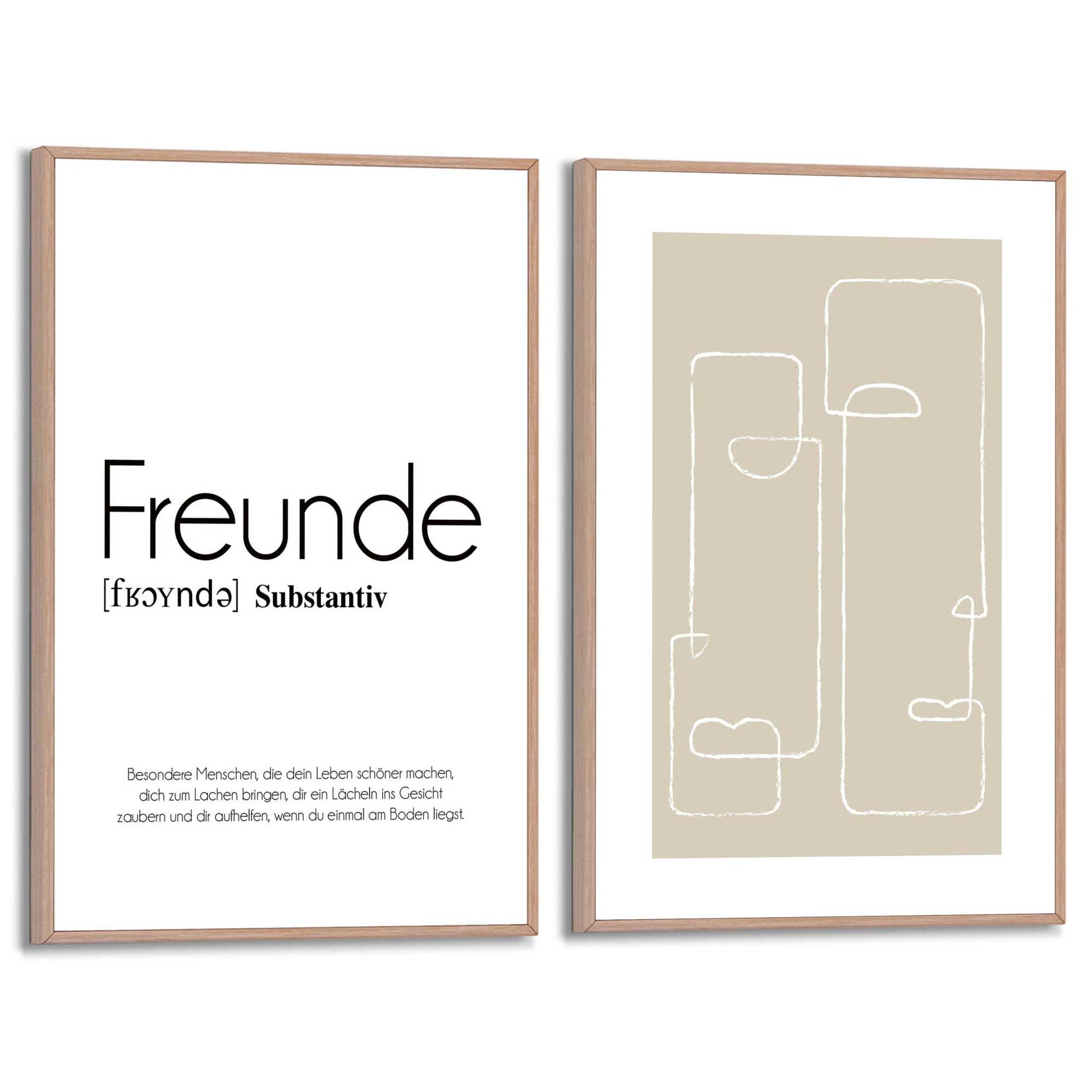 Framed in Wood Friends 30x20