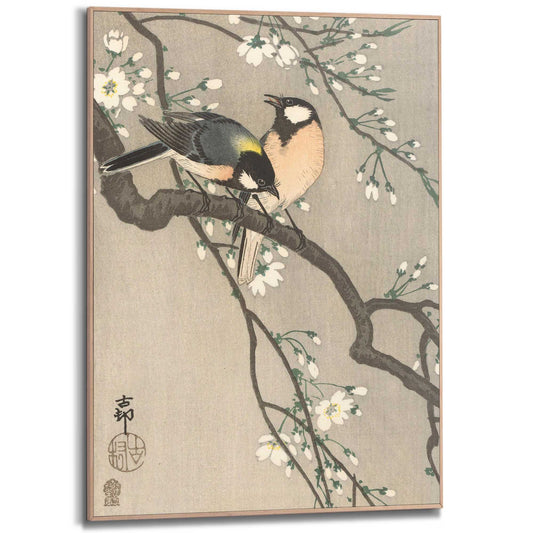 Framed in Wood Old Masters Yellowbirds 70x50