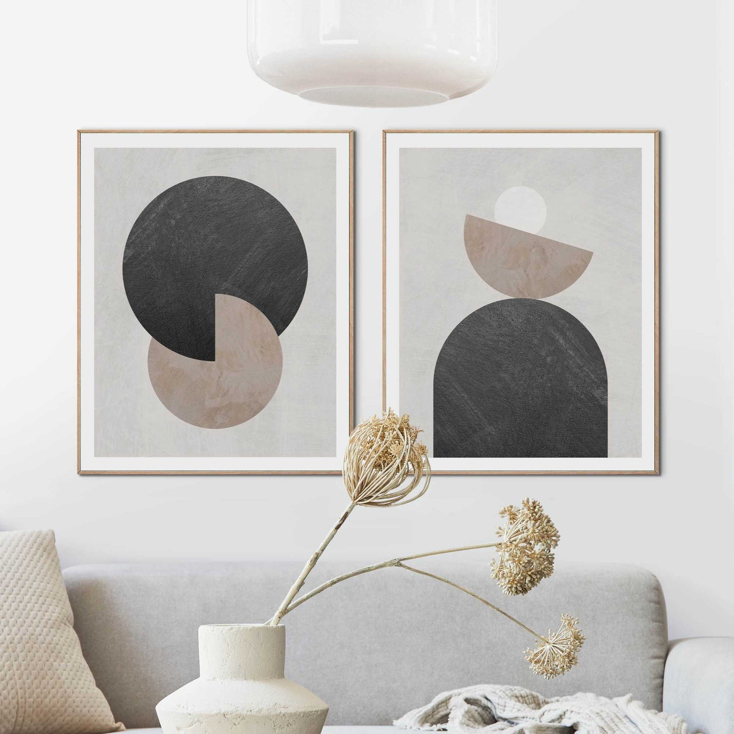 Framed in Wood Simple Abstract 40x50