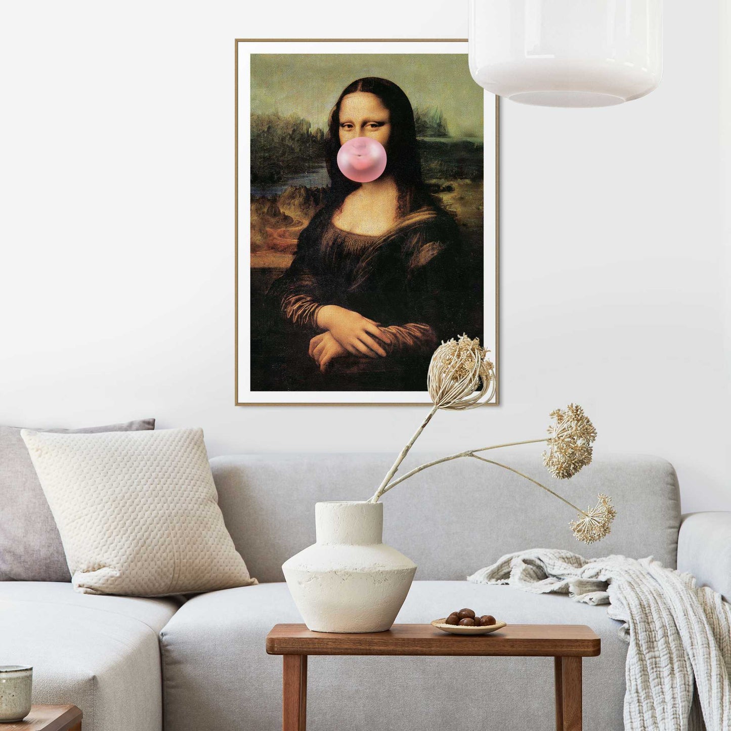 Framed in Wood Mona Lisa - gum 70x50