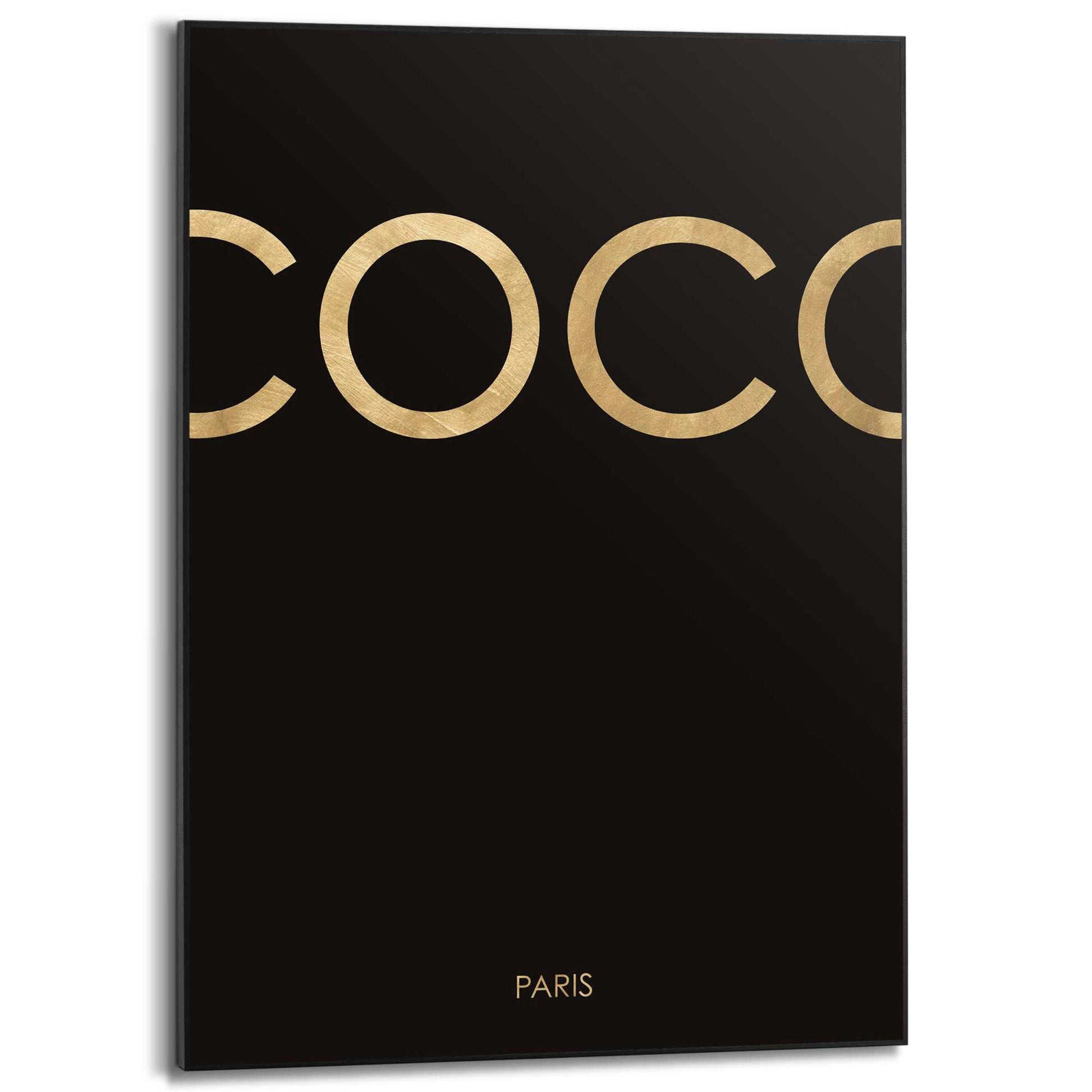 Framed in Black Paris Gold 70x50