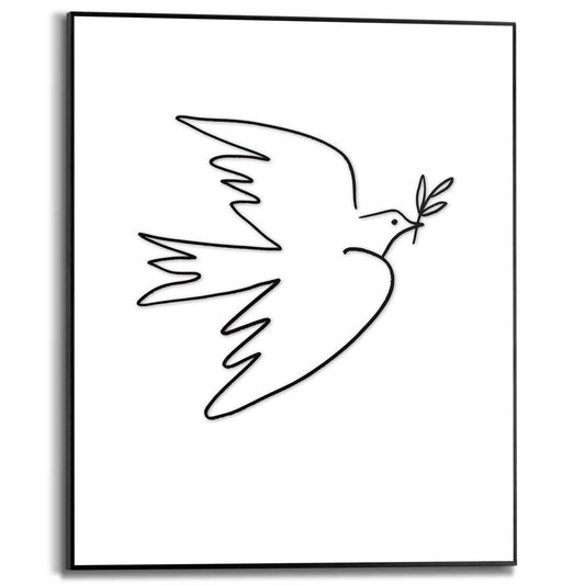 Framed in Black Dove of Peace 50x40