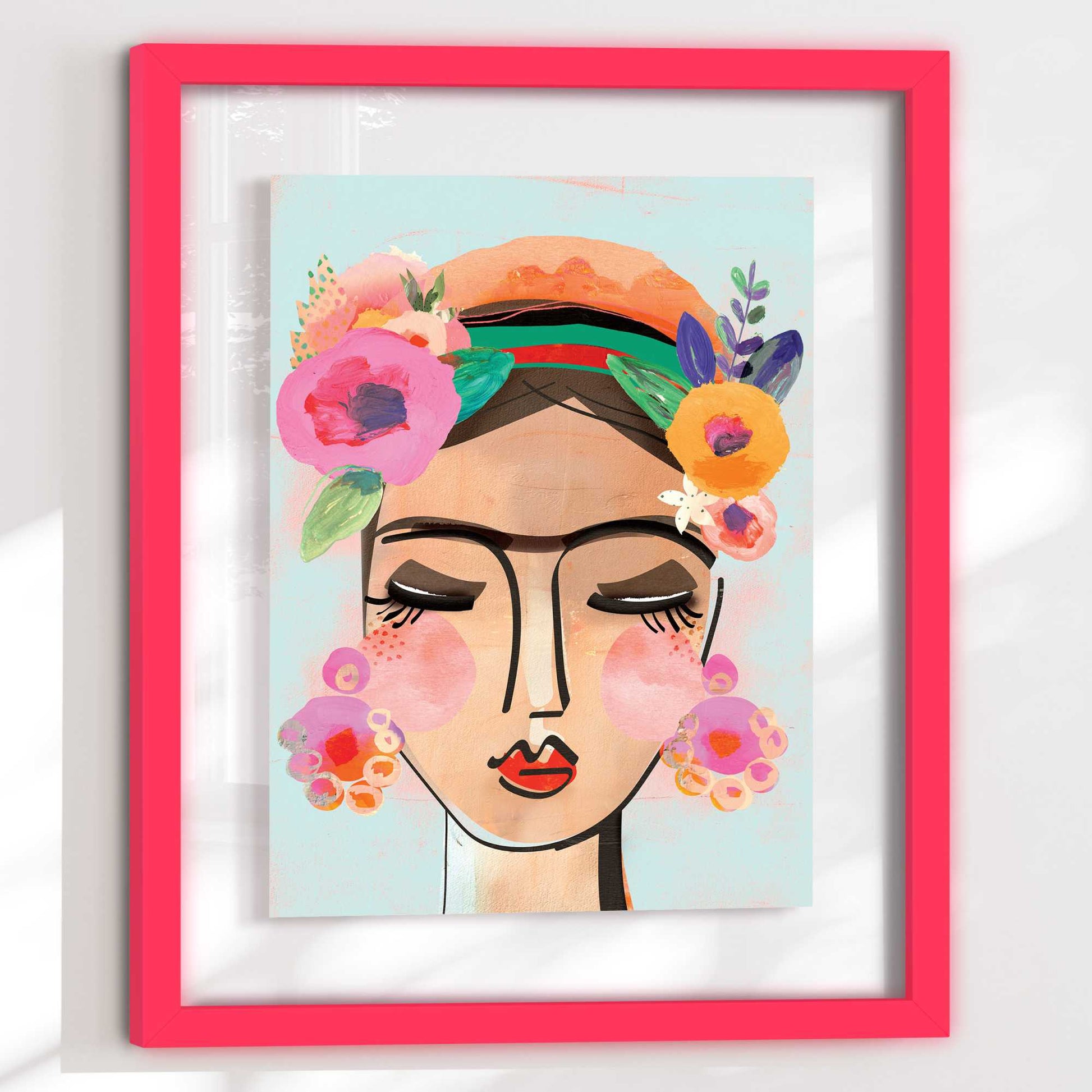Framed Acryl Happy Portrait 50x40