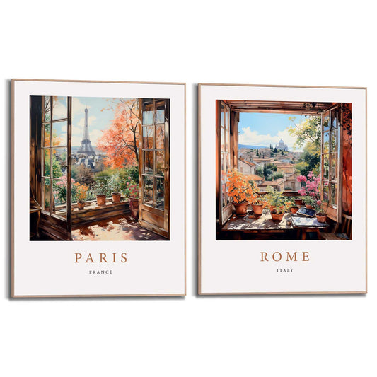 Framed in Wood After Summer Set 40x50