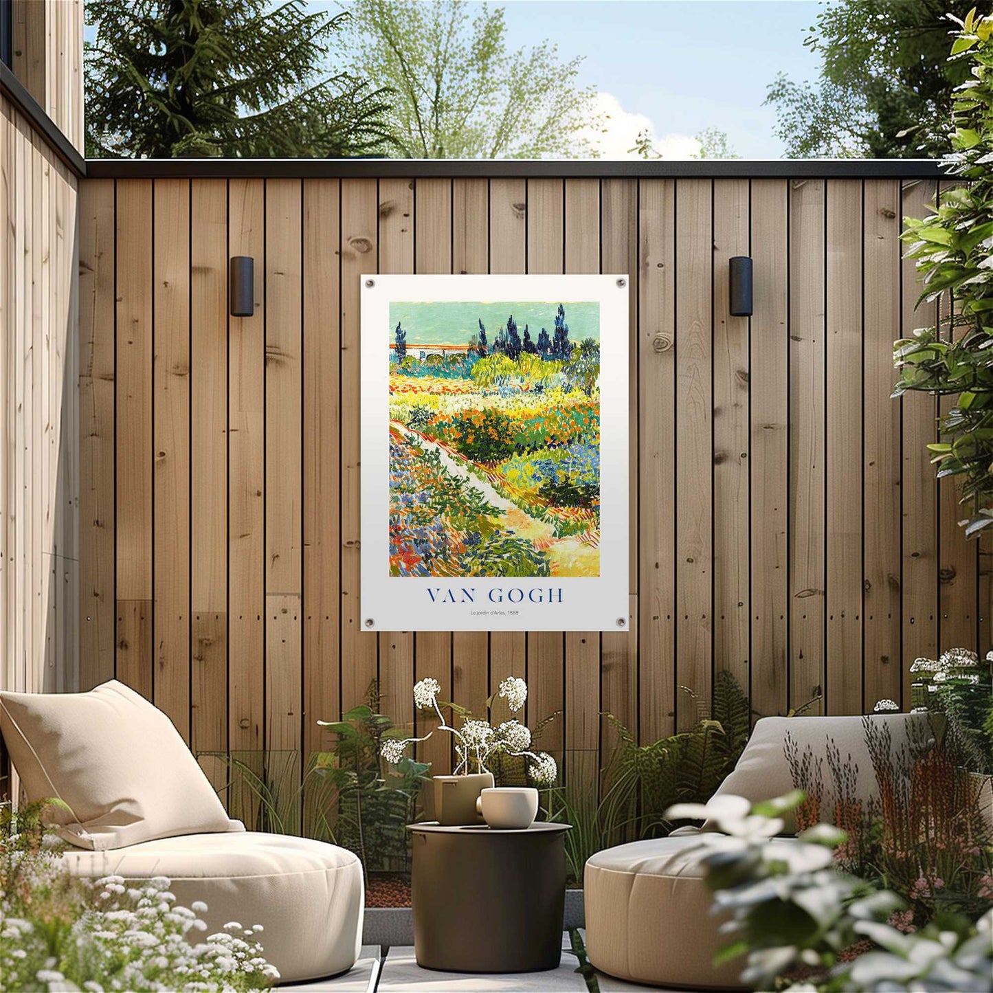 Outdoor Art Van Gogh - Garden de Arles 70x50