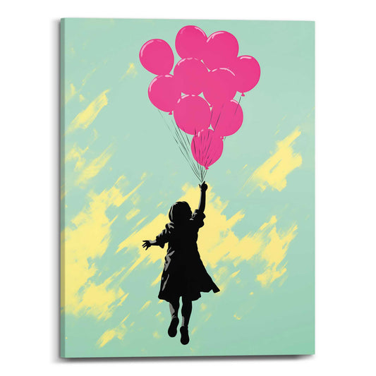 Canvas Pink Balloons 40x30