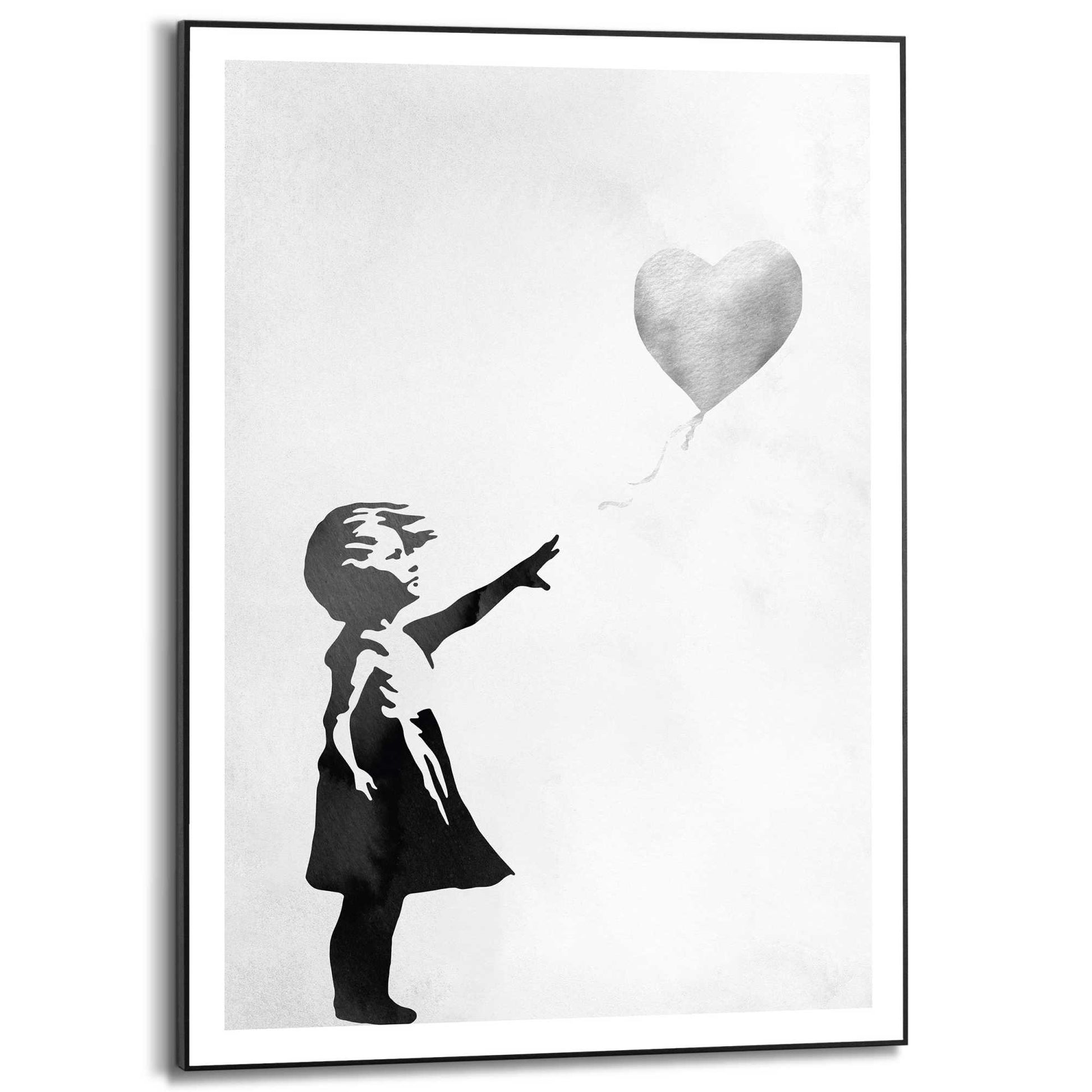 Framed in Black Girl With Balloon 70x50