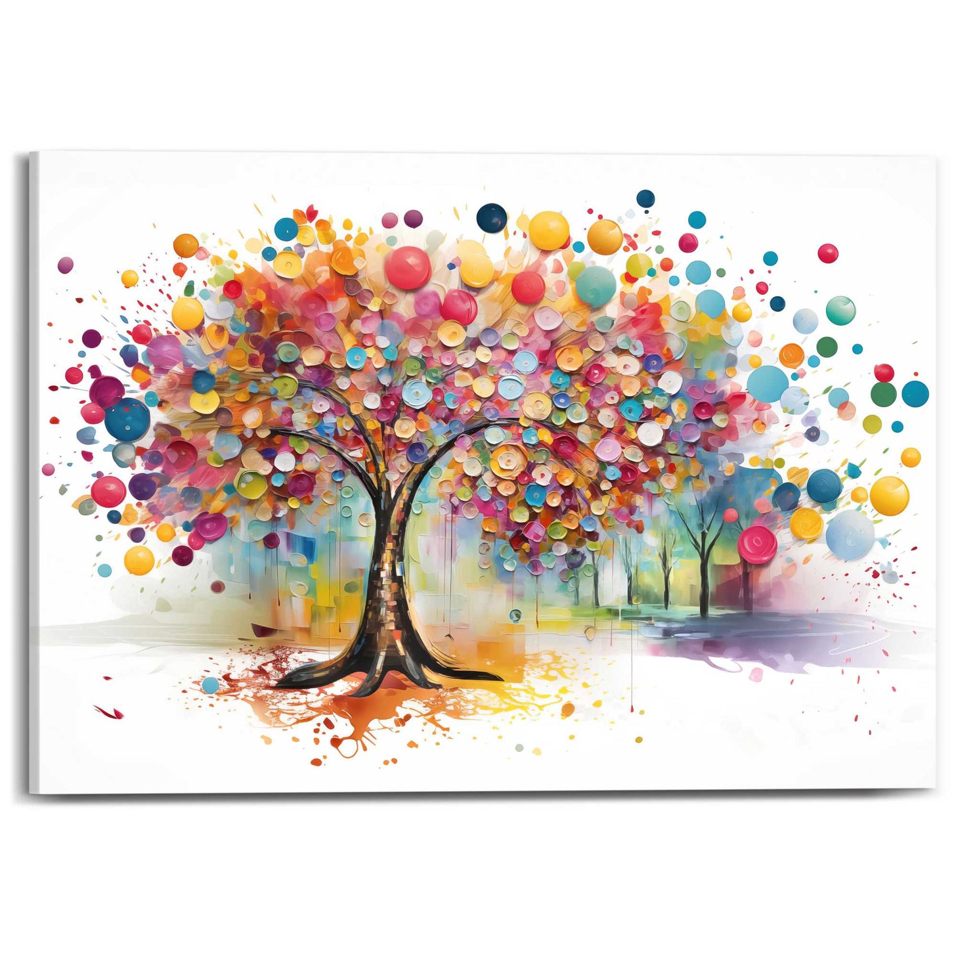 Canvas Colour Tree 50x70