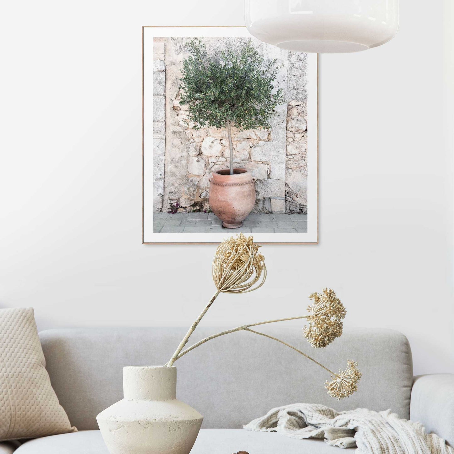 Framed in Wood Mediterranean 50x40