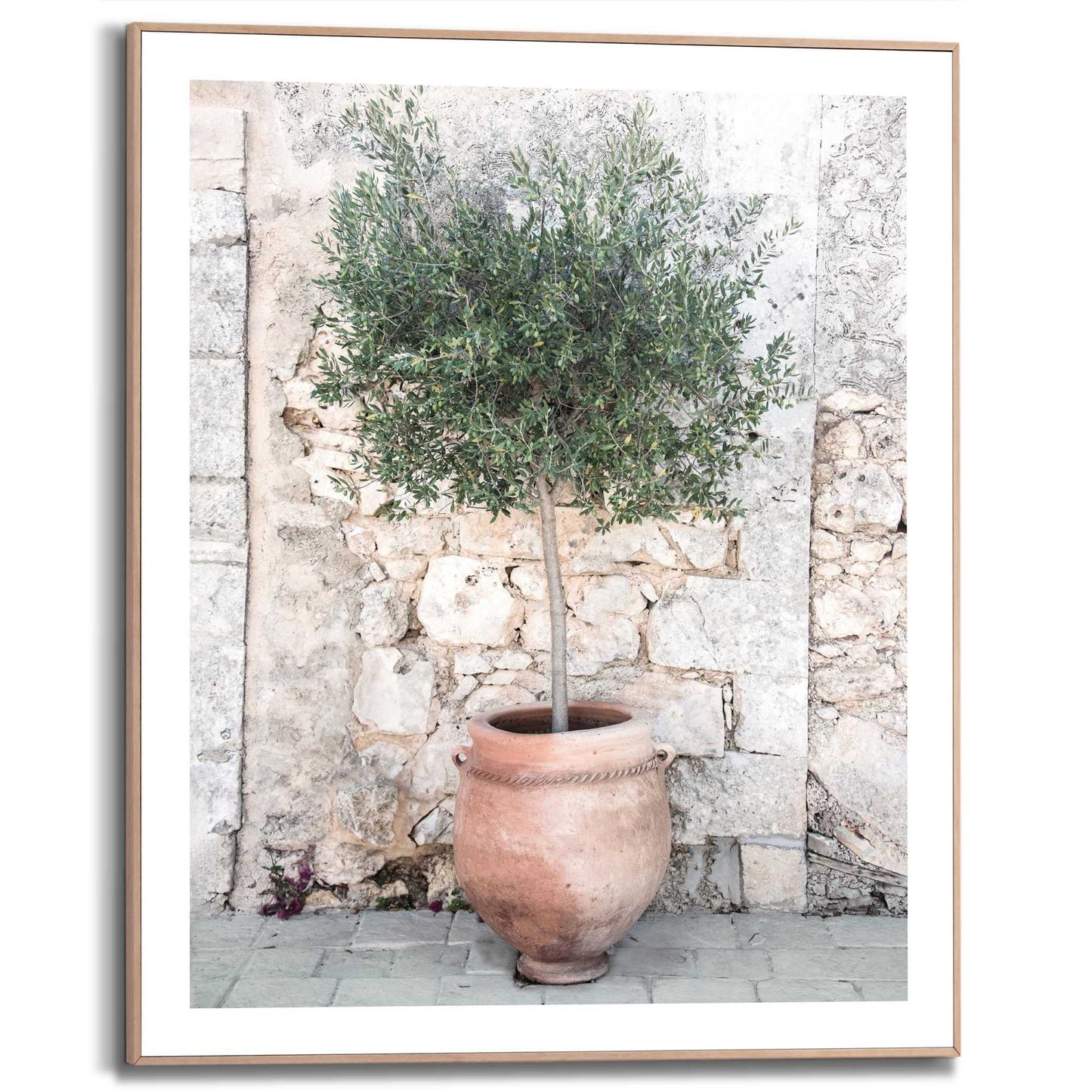 Framed in Wood Mediterranean 50x40