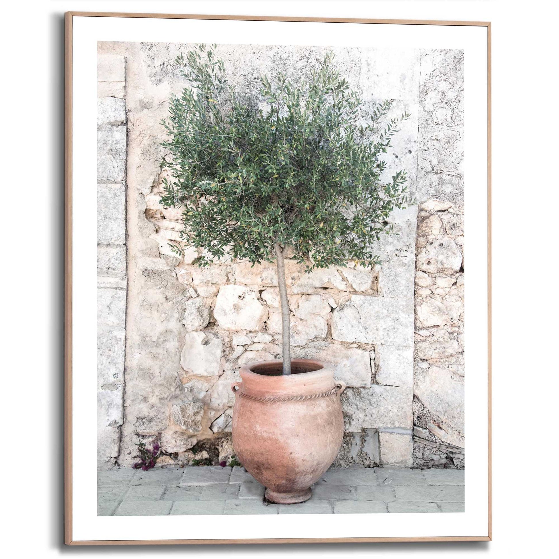 Framed in Wood Mediterranean 50x40