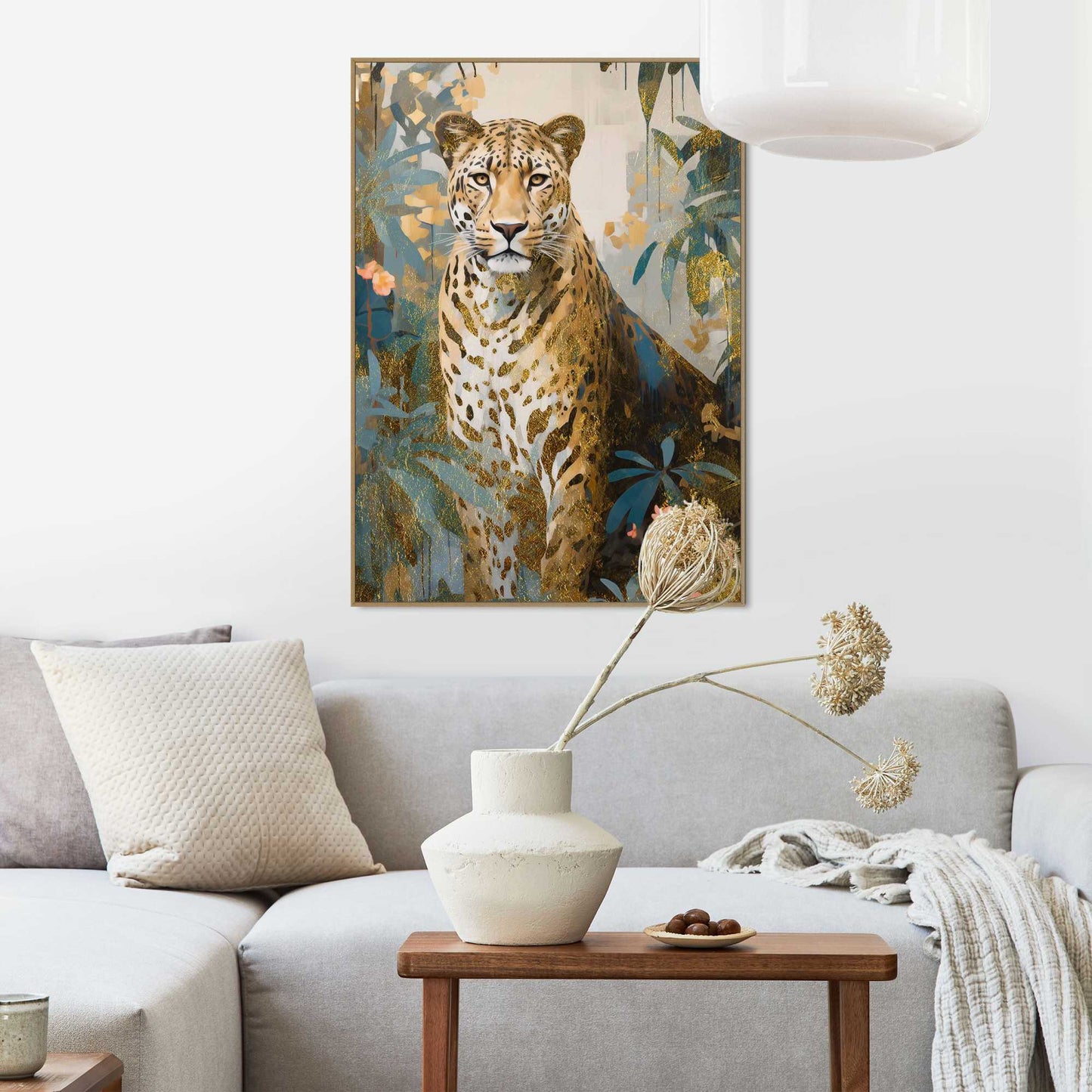 Framed in Wood Jungle Colours 70x50