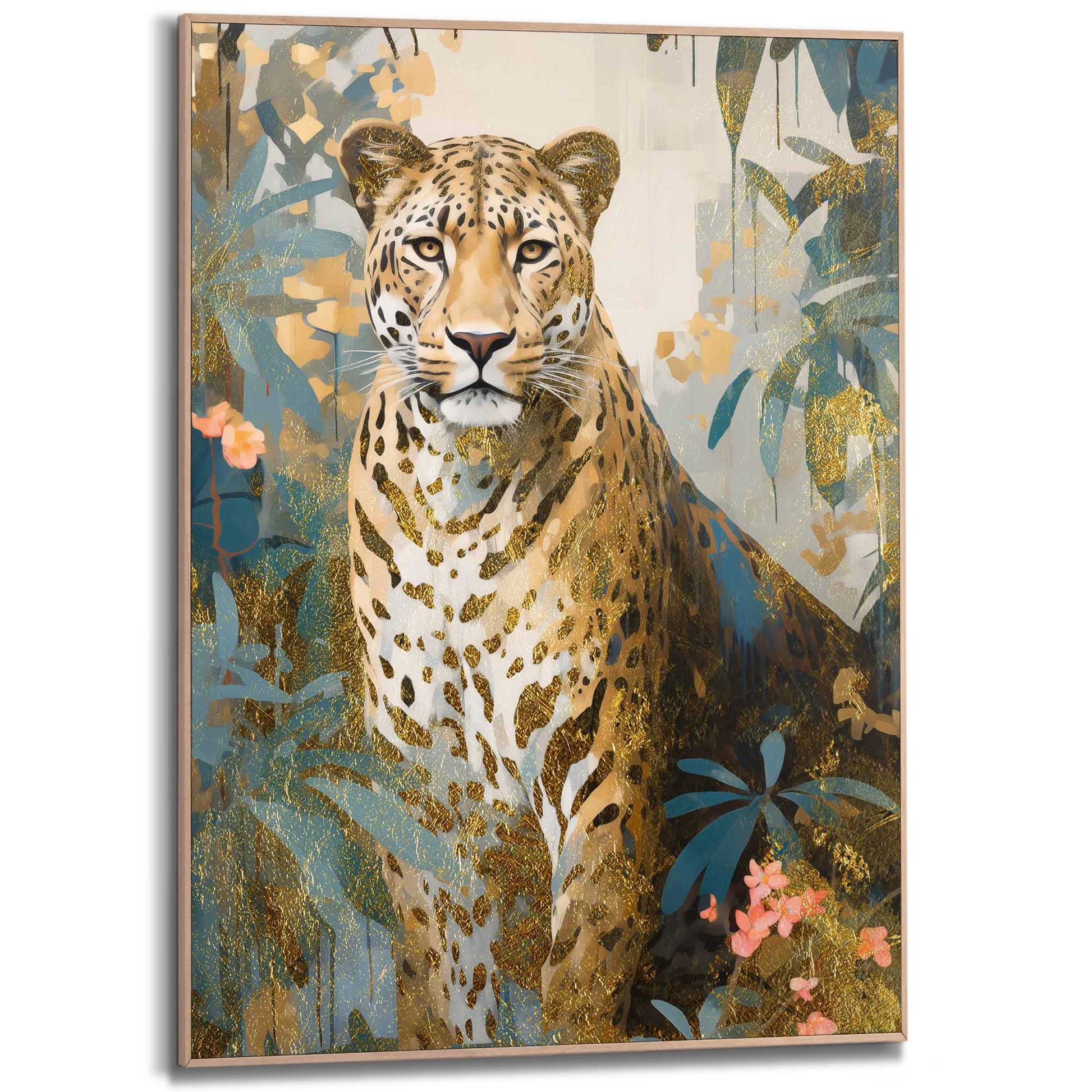 Framed in Wood Jungle Colours 70x50