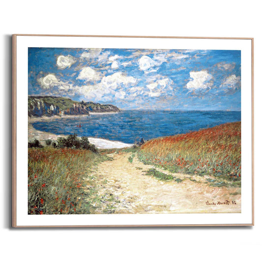 Framed in Wood Monet - alley near Pourville 40x50