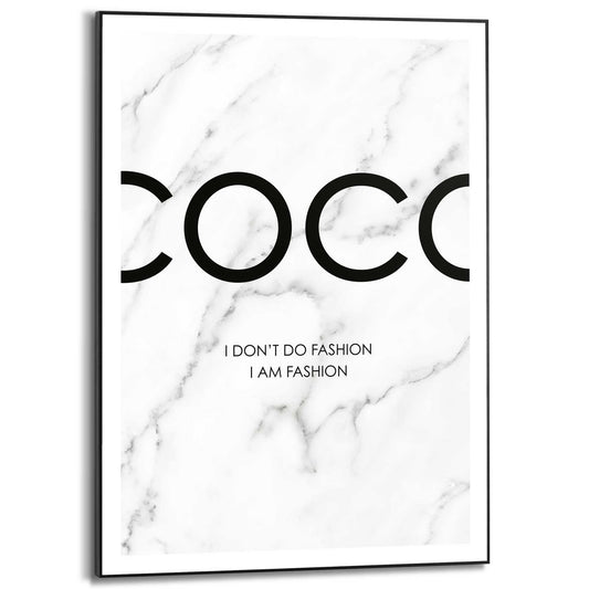 Framed in Black Marble Being 70x50