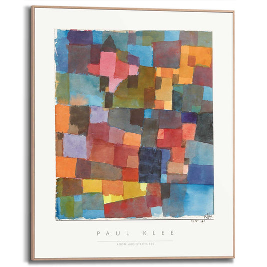 Framed in Wood Paul Klee - room architectures 50x40