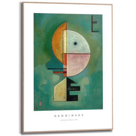 Framed in Wood Wassily Kandinsky - upwards 70x50