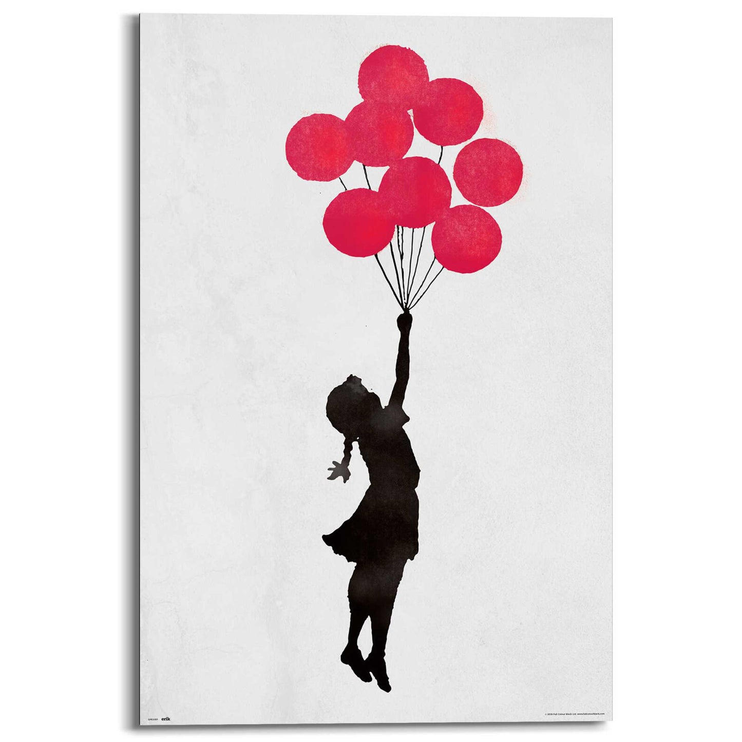 Painting Banksy - girl floating original 90x60