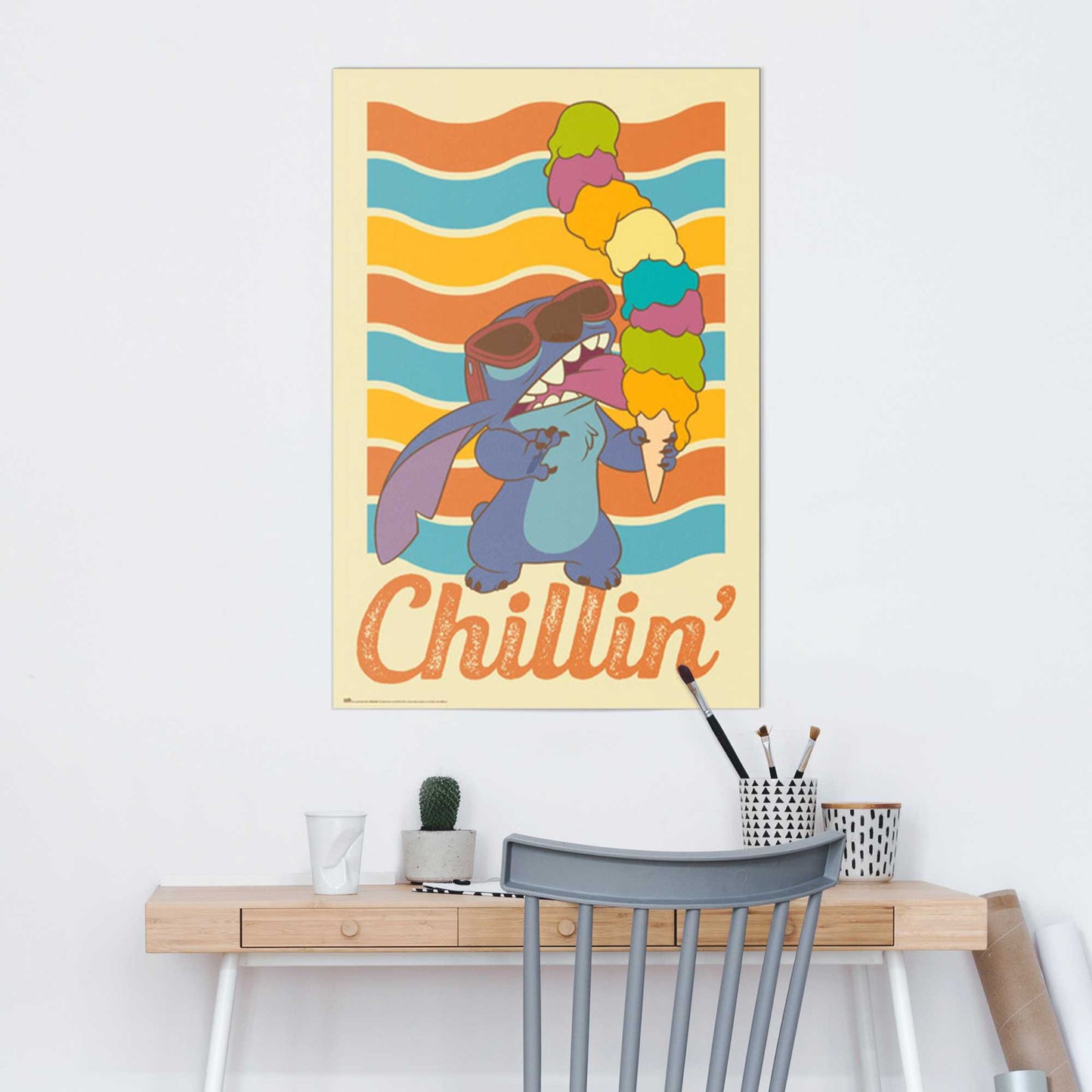 Painting Disney Stitch - chillin 90x60