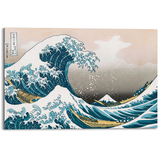 Painting Hokusai - the great wave 60x90