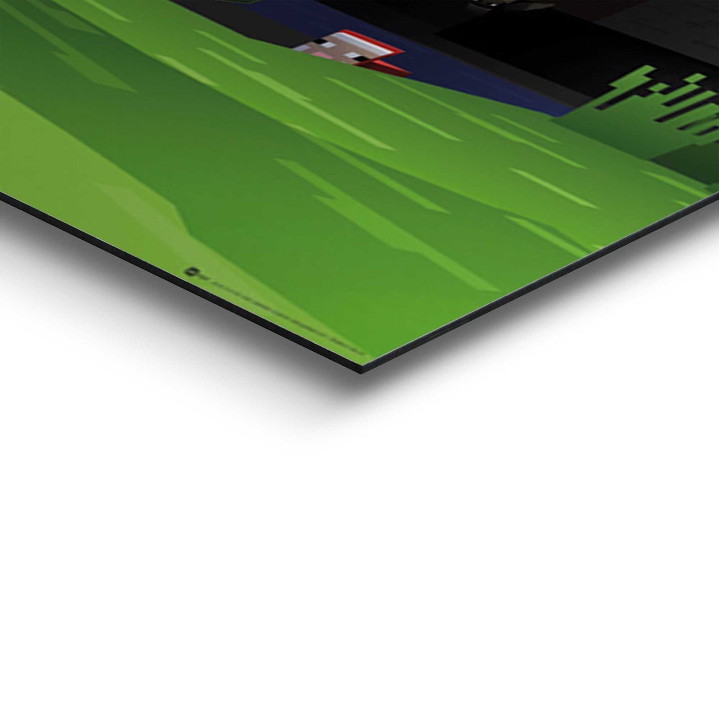 Painting Minecraft - ocelot chase 60x90