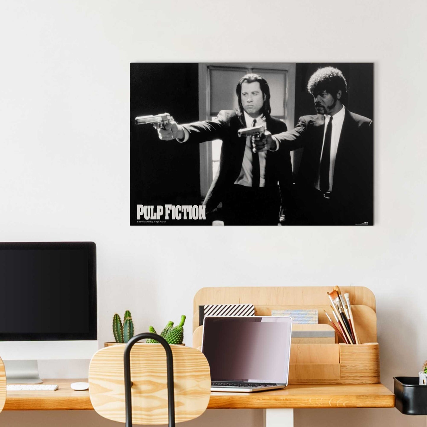 Painting Pulp Fiction - b/w 60x90