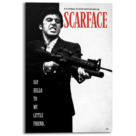 Painting Scarface - say hello to my little friend 90x60